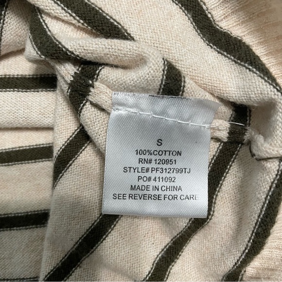 H&M Cream and Brown Cardigan Sweater with V-Neck - Picture 9 of 11